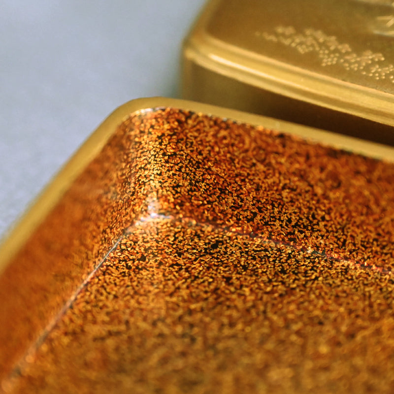 Antique Japanese Shimmering Gold Lacquer Suzuri Bako Writing Box ー"柳橋蒔絵御小硯"
