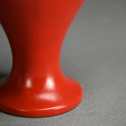 Antique Japanese Negoro Heishi Lacquered Vase Set