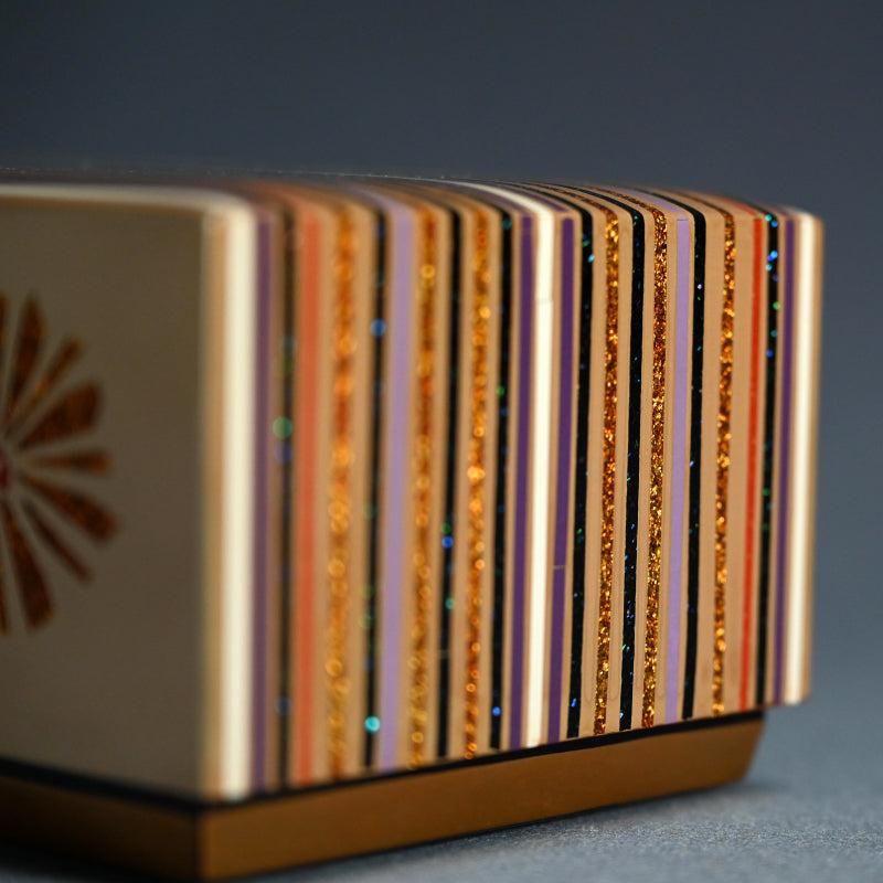 Contemporary Lacquer Box ー呉藤 穣太郎 "漆板研出し蒔絵小箱秋陽"
