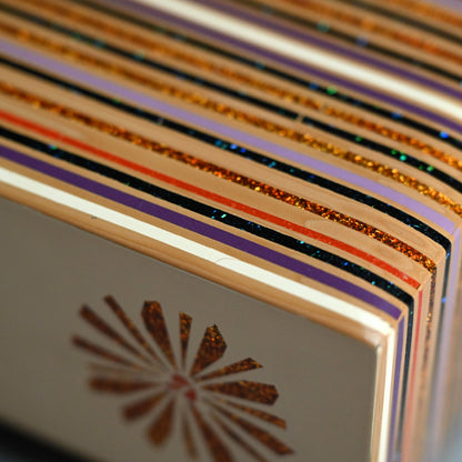 Contemporary Lacquer Box ー呉藤 穣太郎 "漆板研出し蒔絵小箱秋陽"