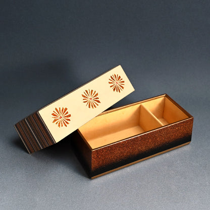 Contemporary Lacquer Box ー呉藤 穣太郎 "漆板研出し蒔絵小箱秋陽"