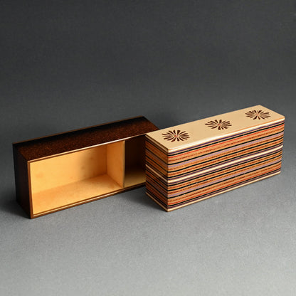Contemporary Lacquer Box ー呉藤 穣太郎 "漆板研出し蒔絵小箱秋陽"