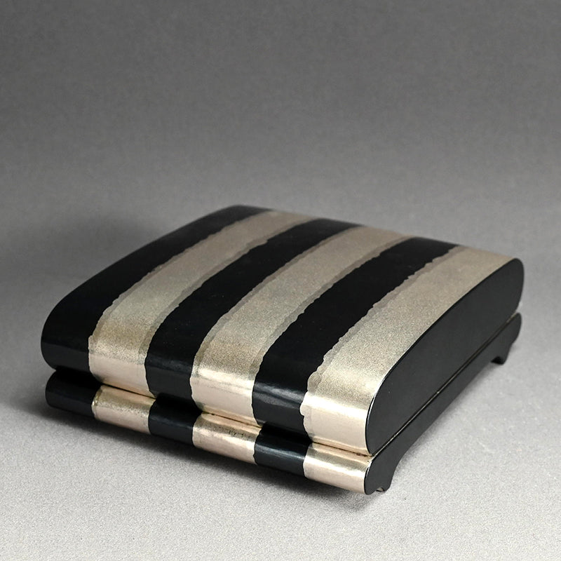 Contemporary Japanese Metal-Craft Box ー田中 照一 "ストライプ箱"