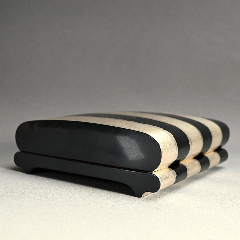 Contemporary Japanese Metal-Craft Box ー田中 照一 "ストライプ箱"