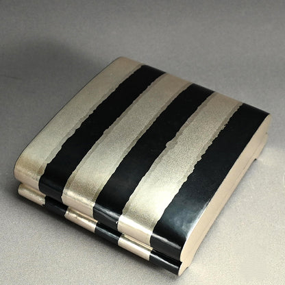 Contemporary Japanese Metal-Craft Box ー田中 照一 "ストライプ箱"