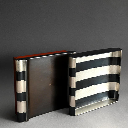 Contemporary Japanese Metal-Craft Box ー田中 照一 "ストライプ箱"
