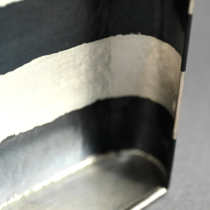 Contemporary Japanese Metal-Craft Box ー田中 照一 "ストライプ箱"