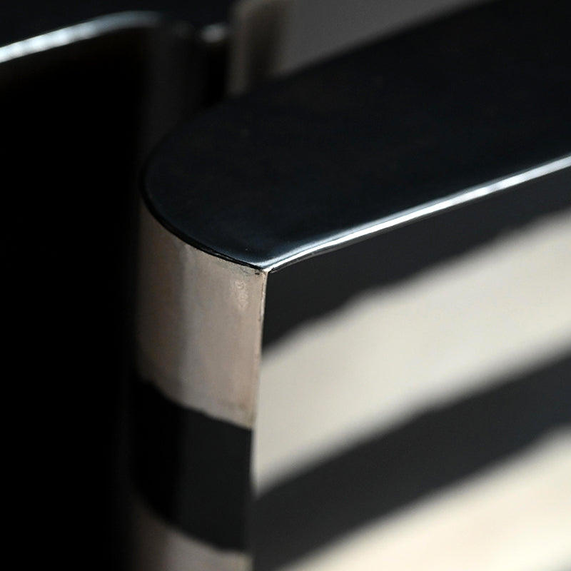 Contemporary Japanese Metal-Craft Box ー田中 照一 "ストライプ箱"