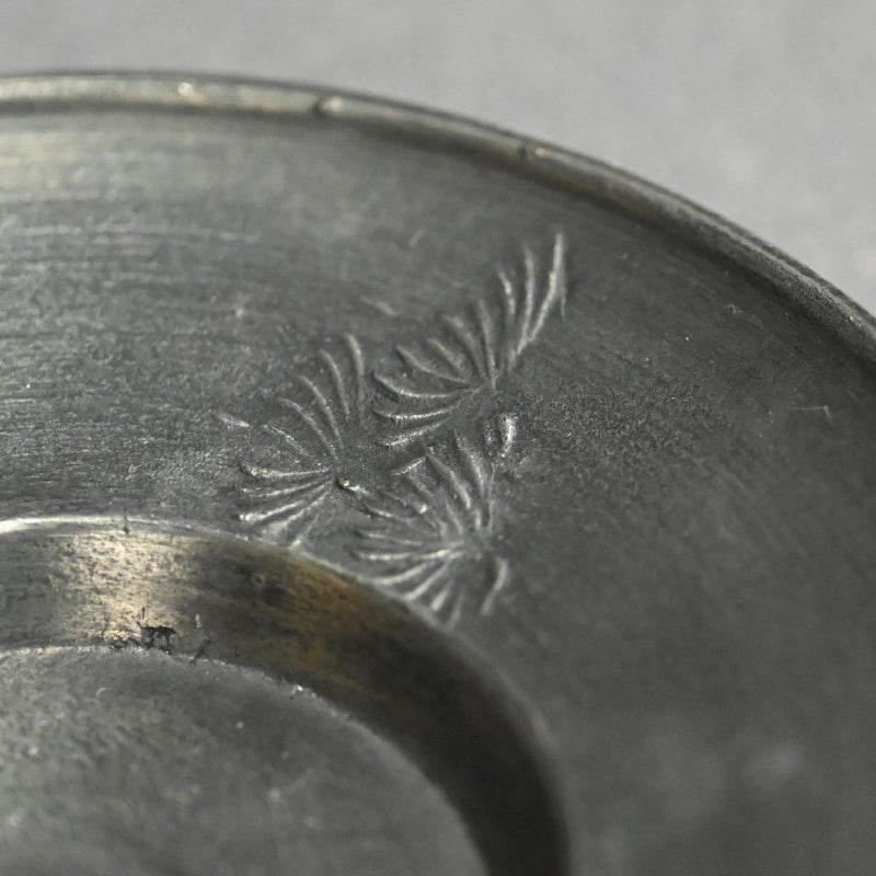 LNT Chataku Suzu (Metal) Tea Cup Coasters ー長野 垤志 “花文 錫茶托”