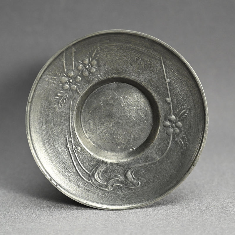 LNT Chataku Suzu (Metal) Tea Cup Coasters ー長野 垤志 “花文 錫茶托”