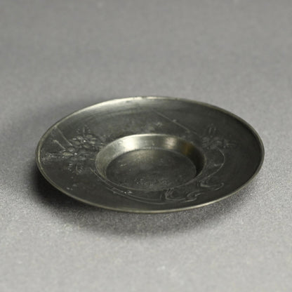 LNT Chataku Suzu (Metal) Tea Cup Coasters ー長野 垤志 “花文 錫茶托”