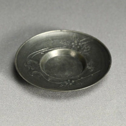 LNT Chataku Suzu (Metal) Tea Cup Coasters ー長野 垤志 “花文 錫茶托”