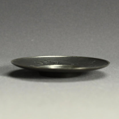 LNT Chataku Suzu (Metal) Tea Cup Coasters ー長野 垤志 “花文 錫茶托”
