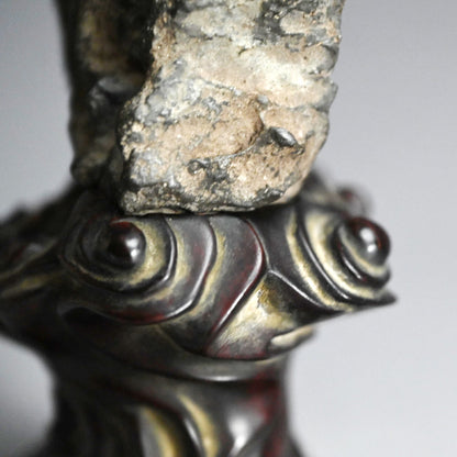 Antique Scholar Stone with Rose-wood Stand