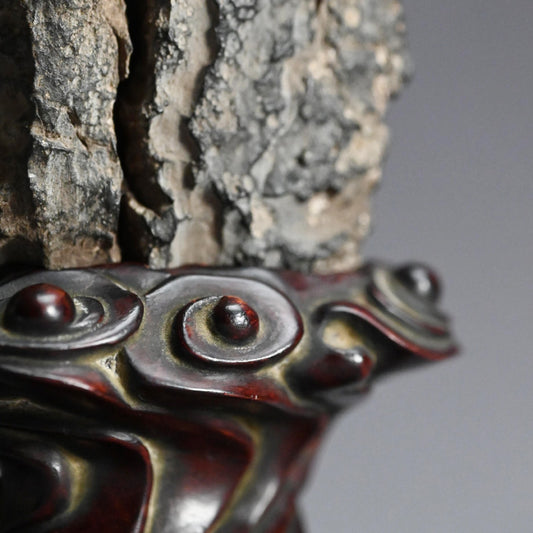 Antique Scholar Stone with Rose-wood Stand