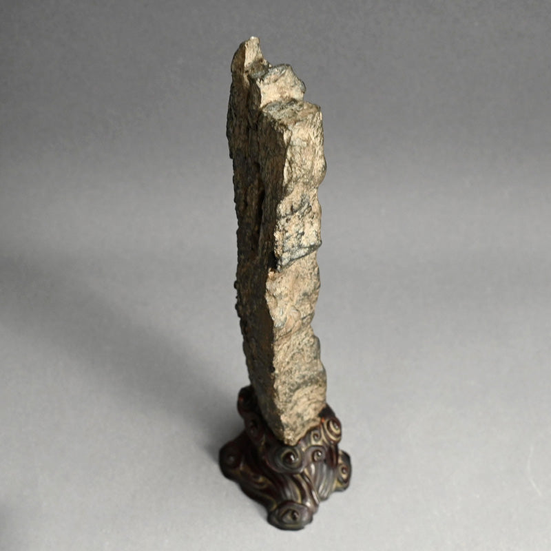 Antique Scholar Stone with Rose-wood Stand