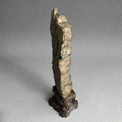 Antique Scholar Stone with Rose-wood Stand