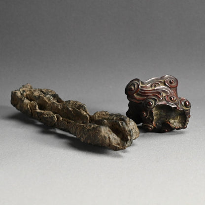 Antique Scholar Stone with Rose-wood Stand