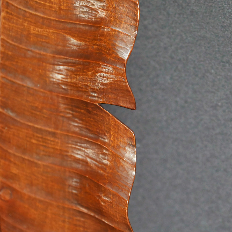 Leaf Shaped Wood Habon Tanzaku-kake ー高橋 景石 “蕉葉式 短冊掛”