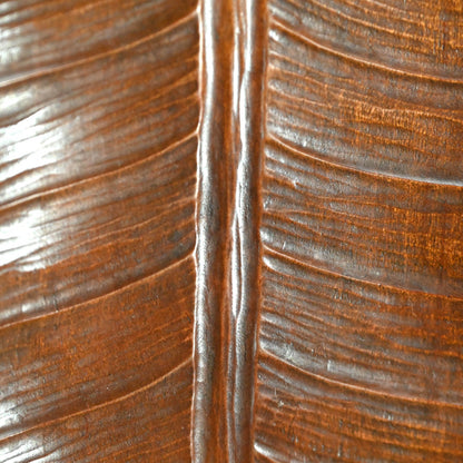 Leaf Shaped Wood Habon Tanzaku-kake ー高橋 景石 “蕉葉式 短冊掛”