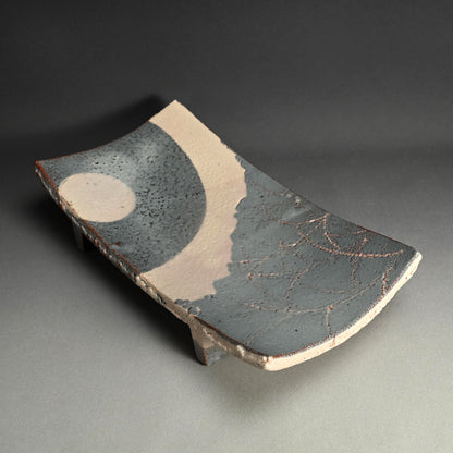 Nezumi Shino Platter ー若尾 利貞 “鼡志野長板”