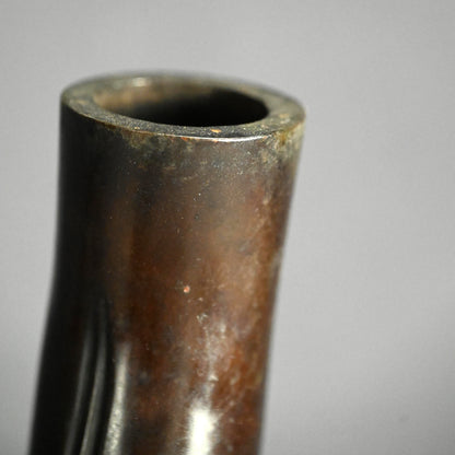 Late Edo p. Tiger in bamboo forest Bronze Okimono