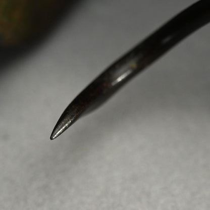 Late Edo p. Tiger in bamboo forest Bronze Okimono