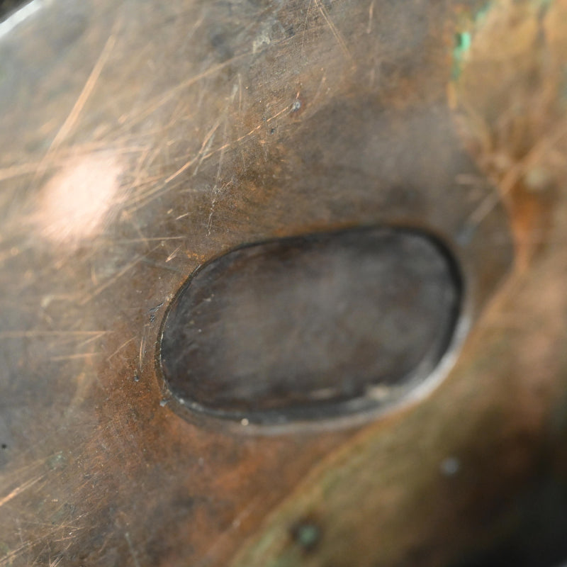 Late Edo p. Tiger in bamboo forest Bronze Okimono