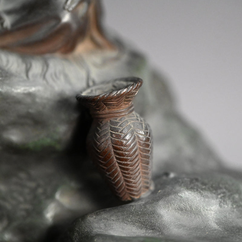 Bronze Image of Patron Saint Jiang Ziya Fishing