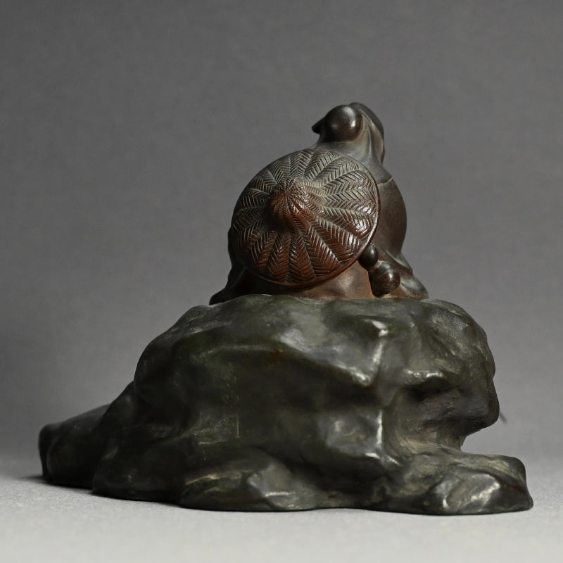 Bronze Image of Patron Saint Jiang Ziya Fishing