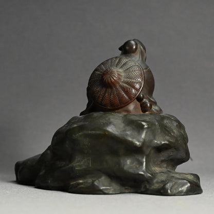 Bronze Image of Patron Saint Jiang Ziya Fishing