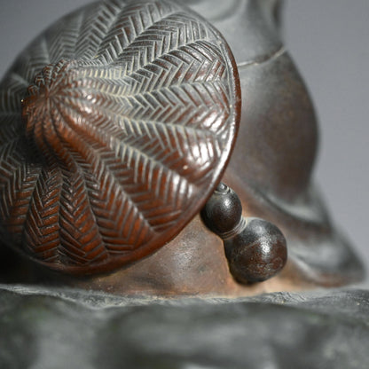 Bronze Image of Patron Saint Jiang Ziya Fishing