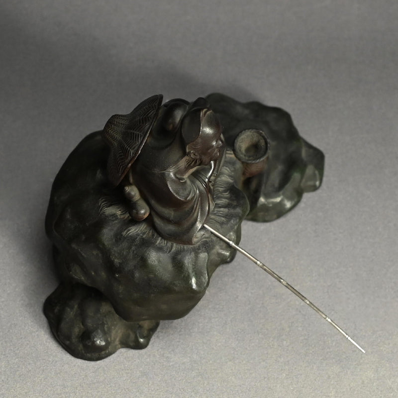 Bronze Image of Patron Saint Jiang Ziya Fishing
