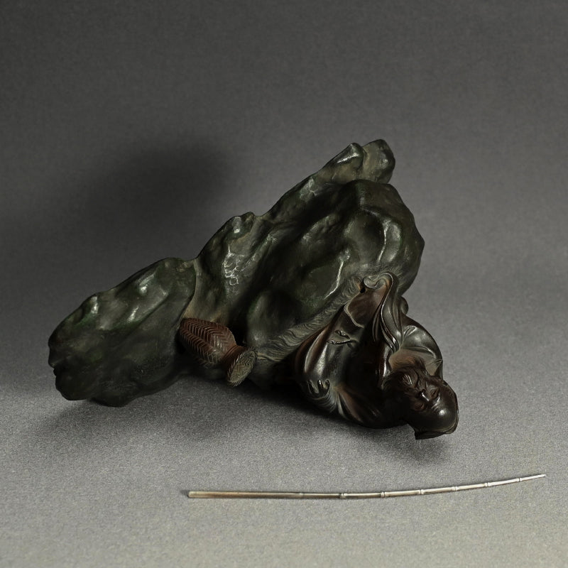 Bronze Image of Patron Saint Jiang Ziya Fishing