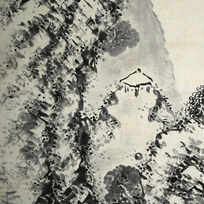 Huge Ink Landscape 1915 ー福田 古道人 “霞江仙居図”