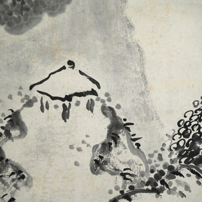 Huge Ink Landscape 1915 ー福田 古道人 “霞江仙居図”