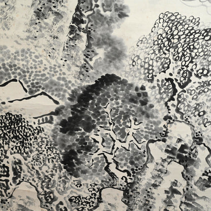 Huge Ink Landscape 1915 ー福田 古道人 “霞江仙居図”