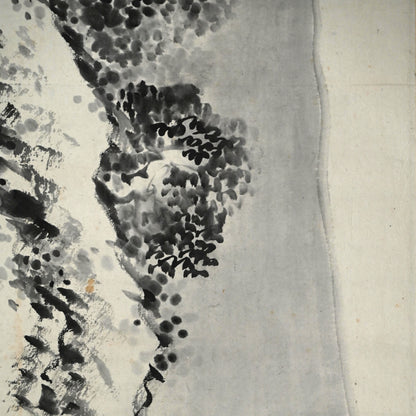 Huge Ink Landscape 1915 ー福田 古道人 “霞江仙居図”