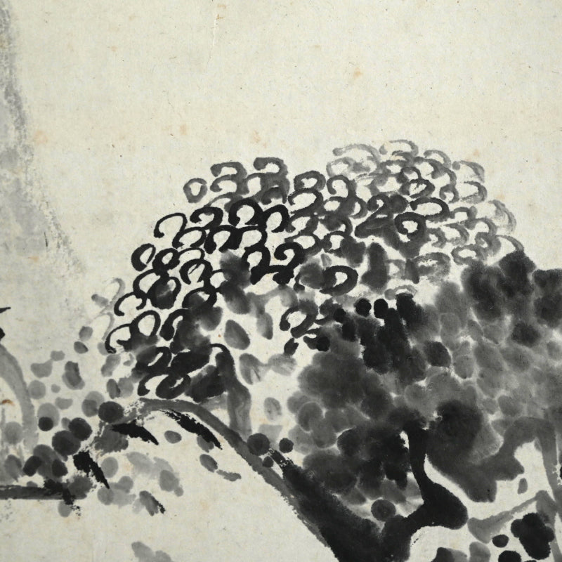 Huge Ink Landscape 1915 ー福田 古道人 “霞江仙居図”