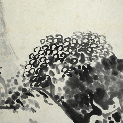 Huge Ink Landscape 1915 ー福田 古道人 “霞江仙居図”