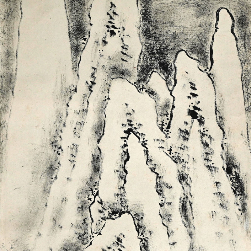 Set of Winter Landscape Scrolls ー福田 古道人 “雪景山水双幅”