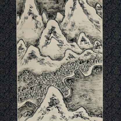 Set of Winter Landscape Scrolls ー福田 古道人 “雪景山水双幅”