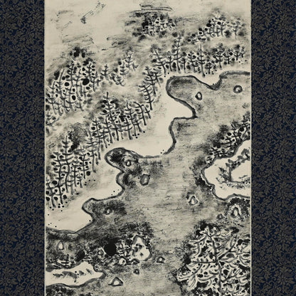 Set of Winter Landscape Scrolls ー福田 古道人 “雪景山水双幅”