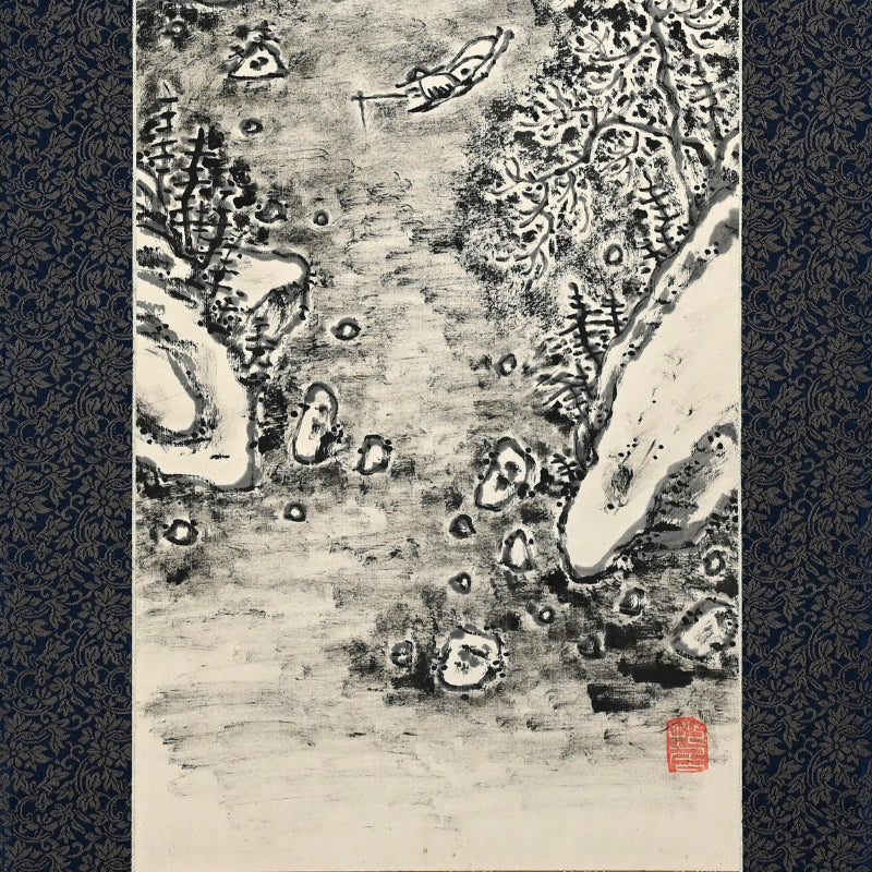 Set of Winter Landscape Scrolls ー福田 古道人 “雪景山水双幅”