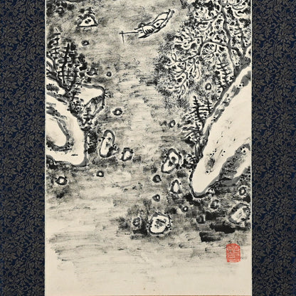 Set of Winter Landscape Scrolls ー福田 古道人 “雪景山水双幅”