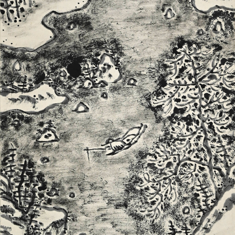 Set of Winter Landscape Scrolls ー福田 古道人 “雪景山水双幅”