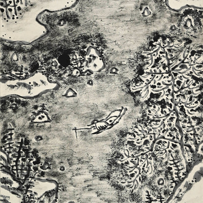 Set of Winter Landscape Scrolls ー福田 古道人 “雪景山水双幅”