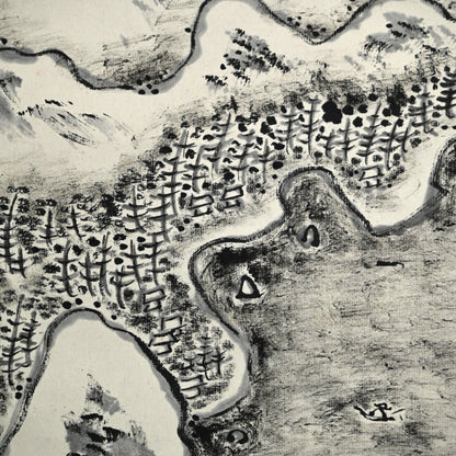 Set of Winter Landscape Scrolls ー福田 古道人 “雪景山水双幅”