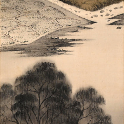 A wispy landscape ー矢野 橋村 “白雲依山図”