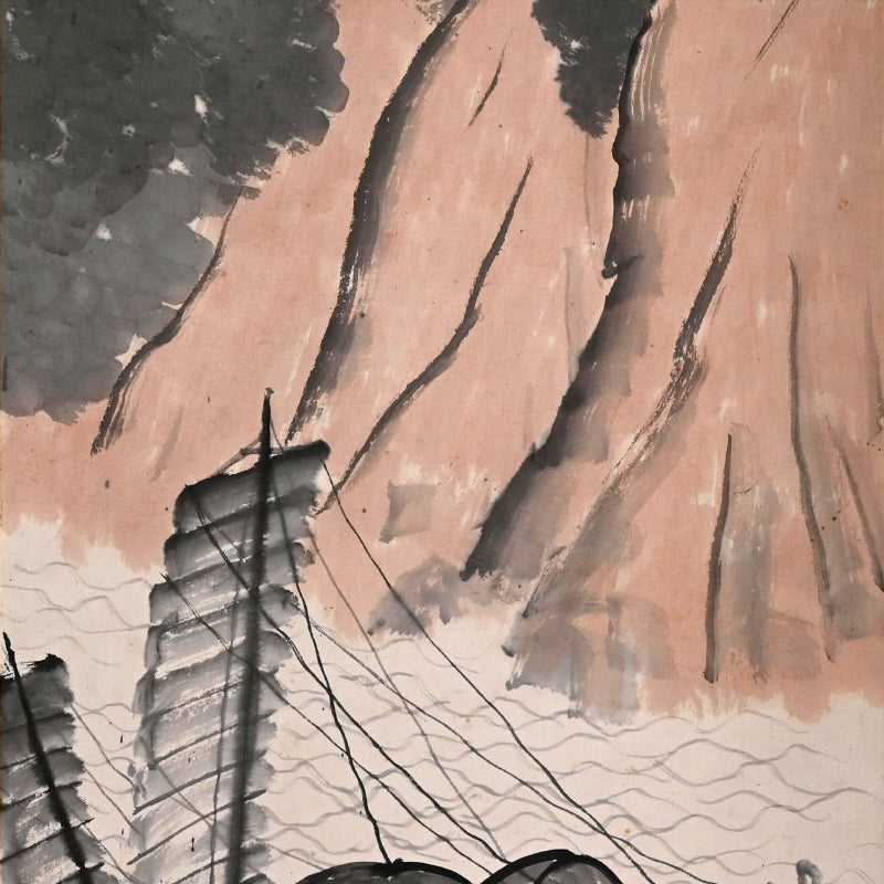 真夏の船旅 ー平井楳仙「舟行盛夏」